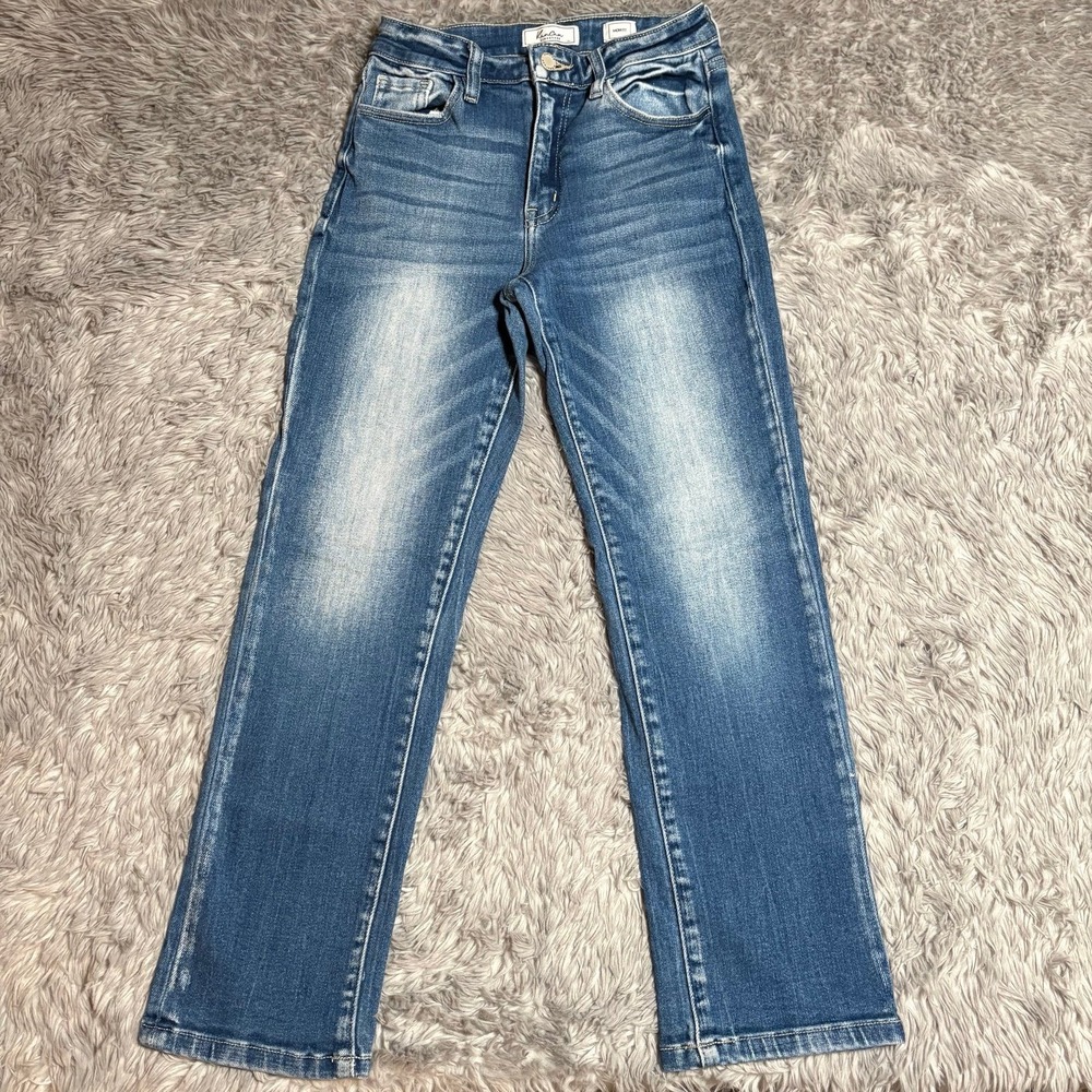 Kancan Mom Fit Denim Jeans Medium Wash Big Girls Size 14